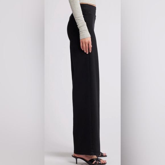 Frame Denim Black Wide-Leg Pants - Picture 4 of 9
